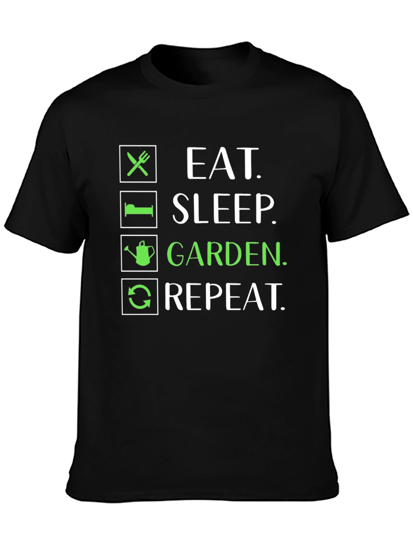 Eat Sleep Garden Repeat Graphic Tee