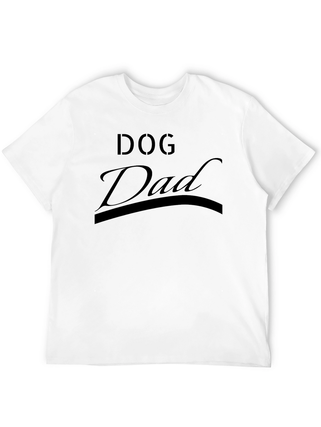 Dog Dad Black Graphic T-Shirt