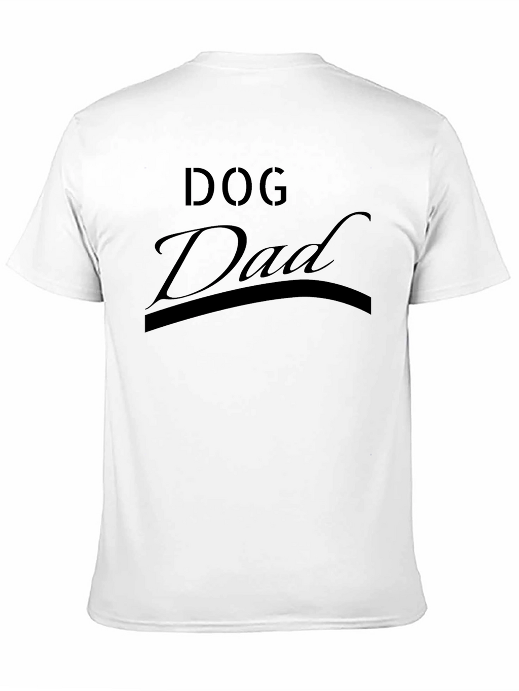 Dog Dad Black Graphic T-Shirt
