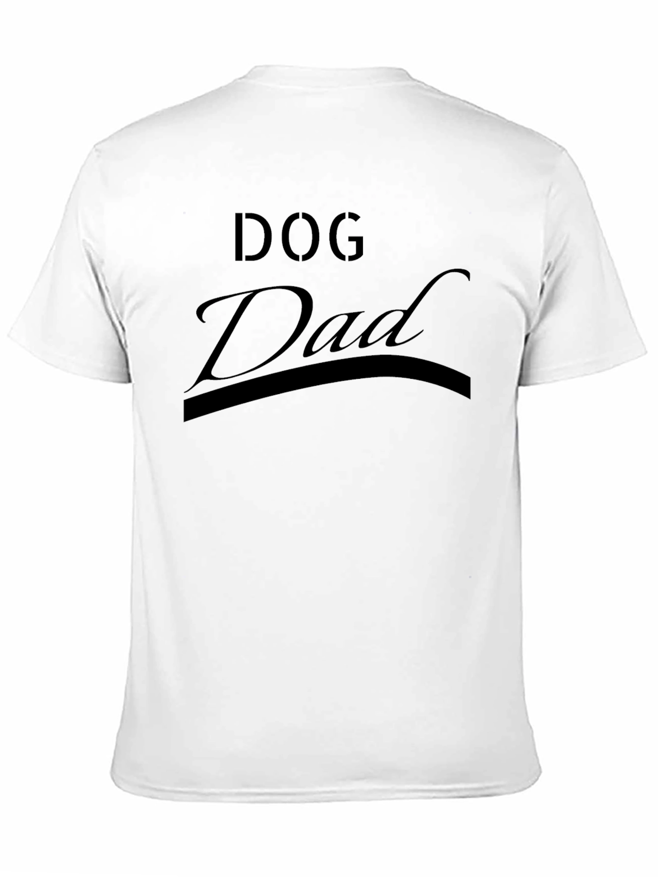 Dog Dad Black Graphic T-Shirt