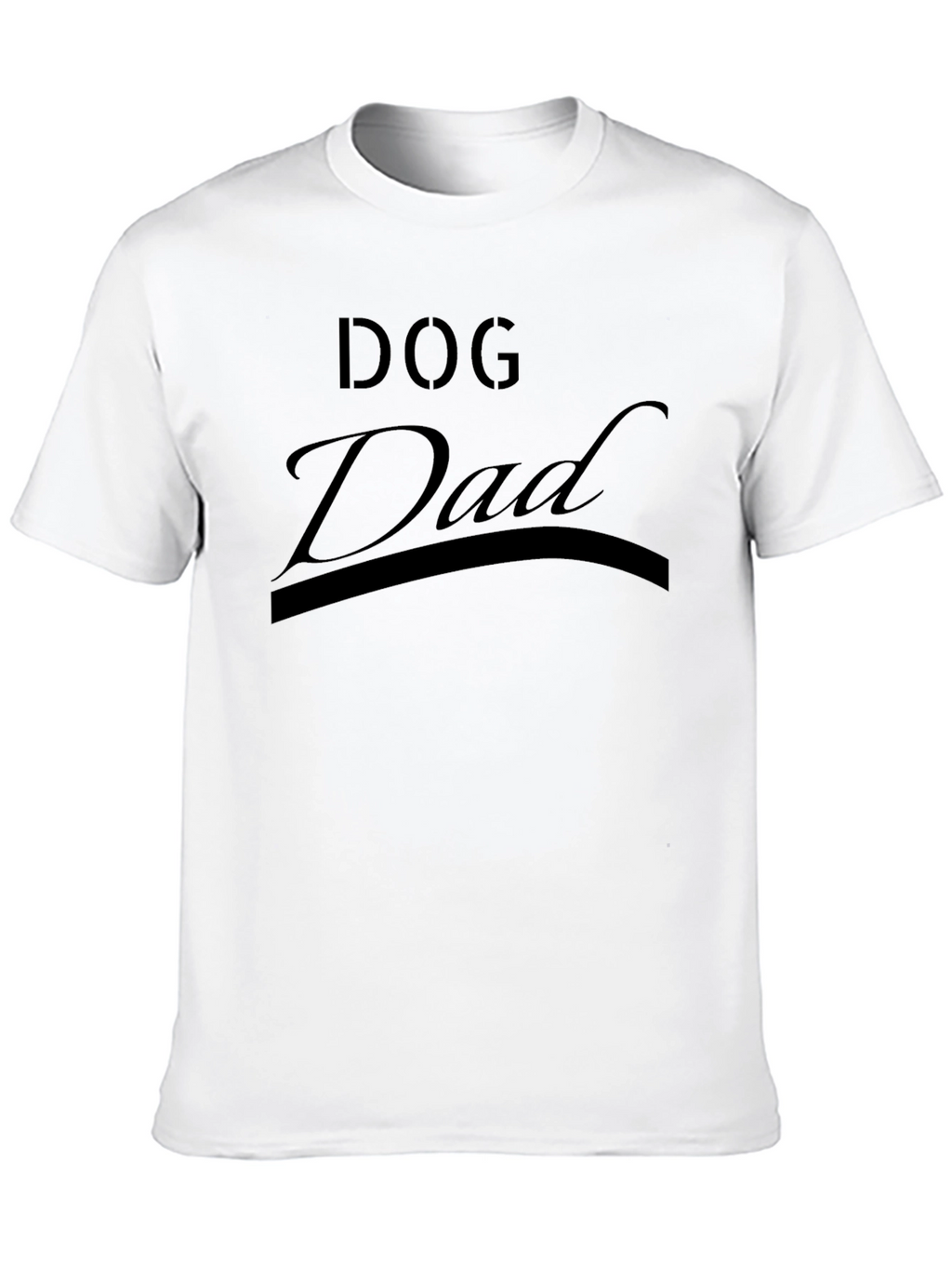 Dog Dad Black Graphic T-Shirt