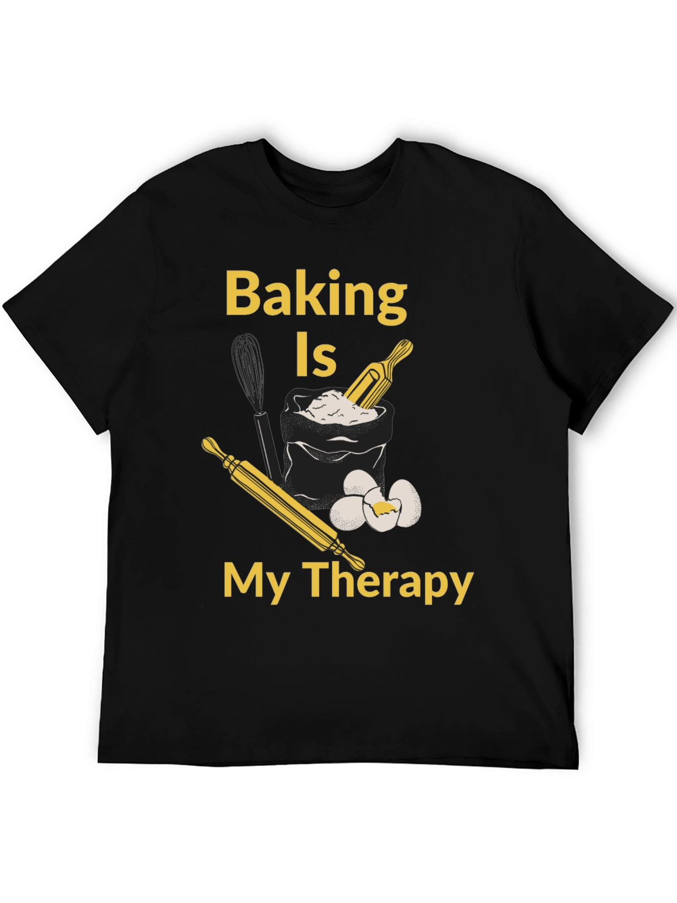 Baking is My Therapy T-Shirt - Bakers Gift