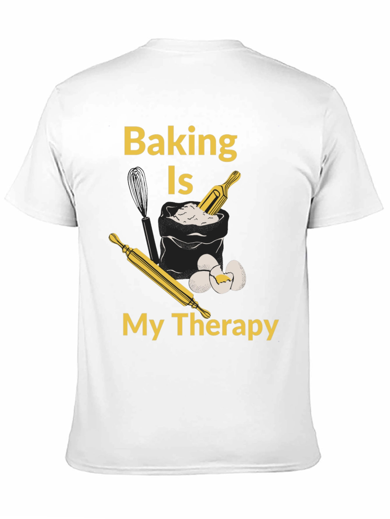 Baking is My Therapy T-Shirt - Bakers Gift