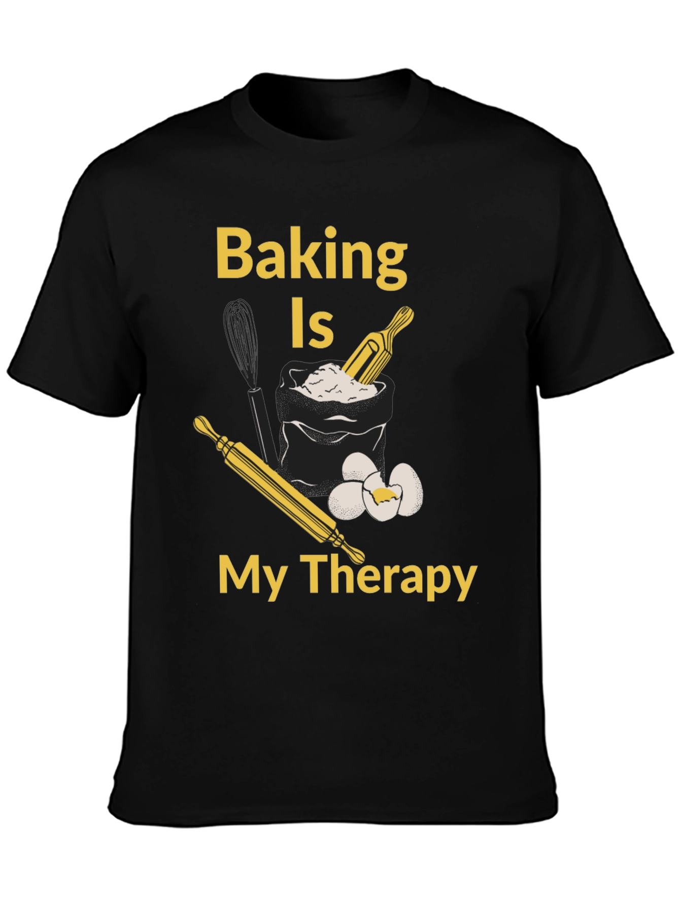 Baking is My Therapy T-Shirt - Bakers Gift