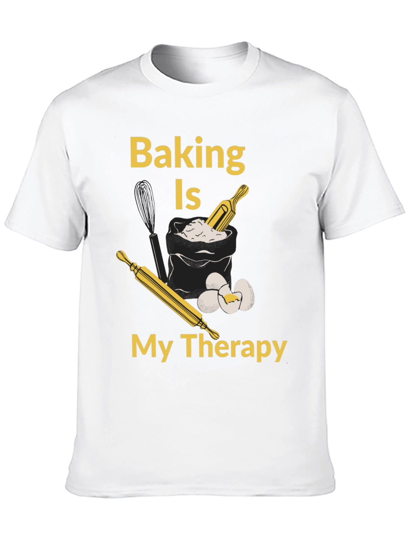 Baking is My Therapy T-Shirt - Bakers Gift