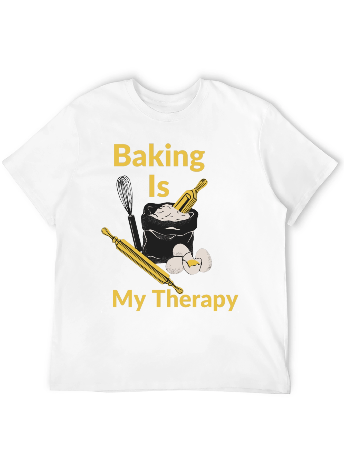 Baking is My Therapy T-Shirt - Bakers Gift