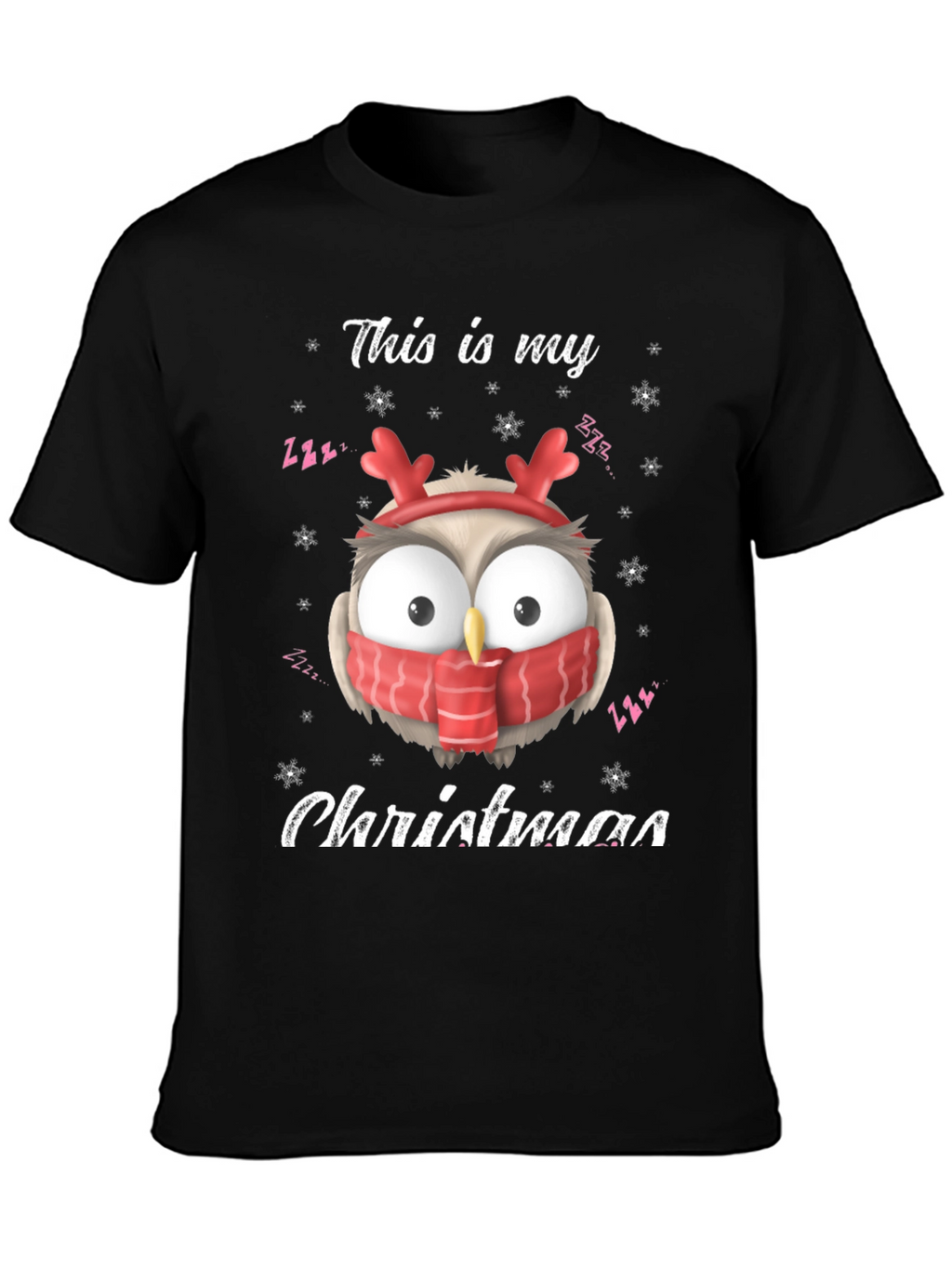 Christmas Owl T-Shirt: Festive Holiday Apparel