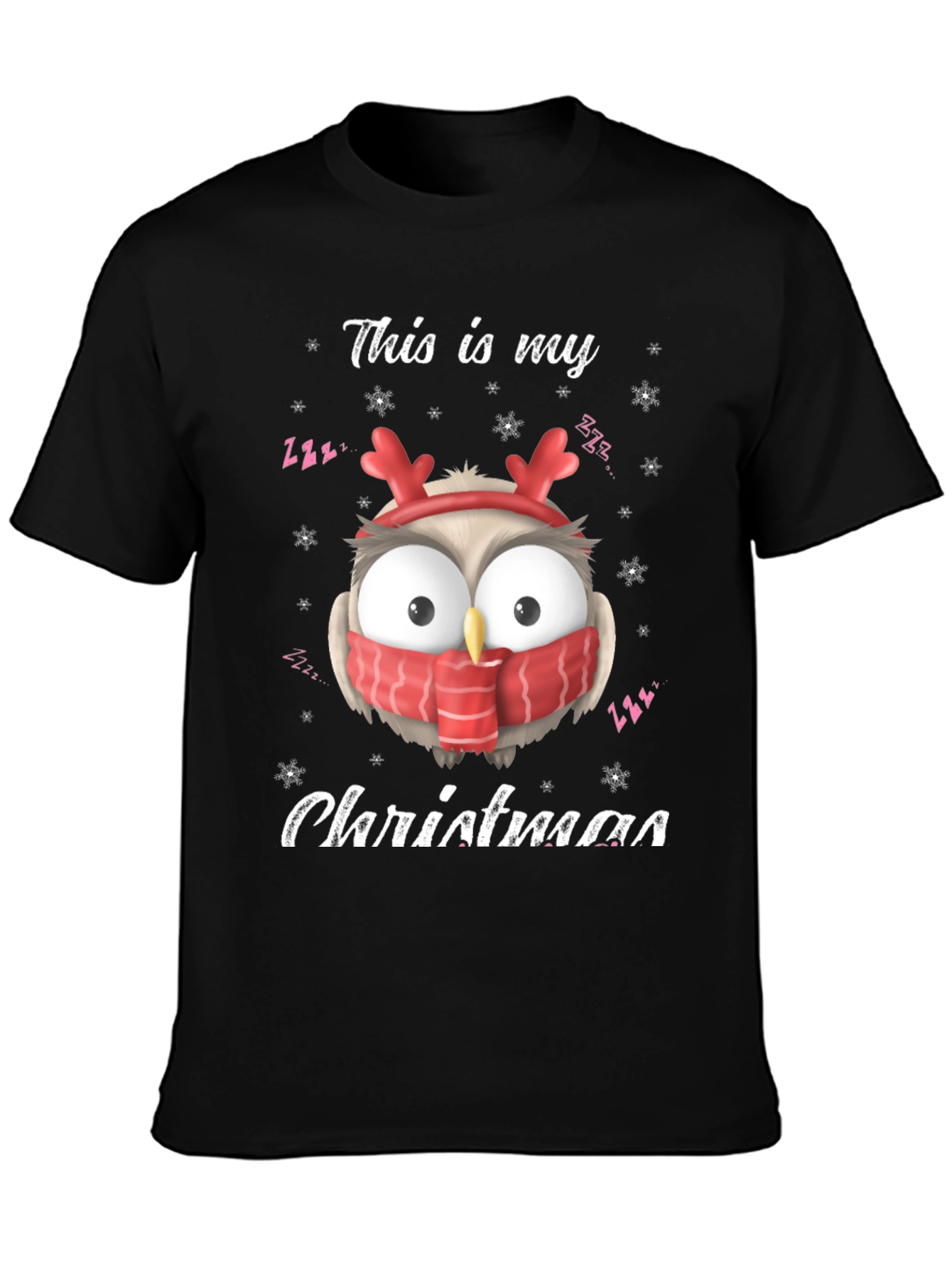 Christmas Owl T-Shirt: Festive Holiday Apparel