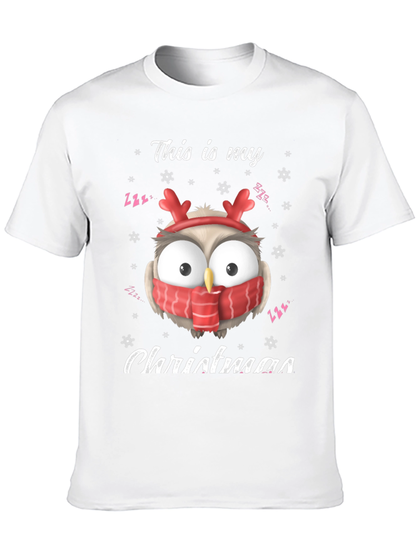 Christmas Owl T-Shirt: Festive Holiday Apparel