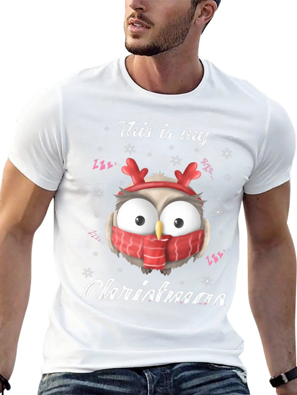 Christmas Owl T-Shirt: Festive Holiday Apparel