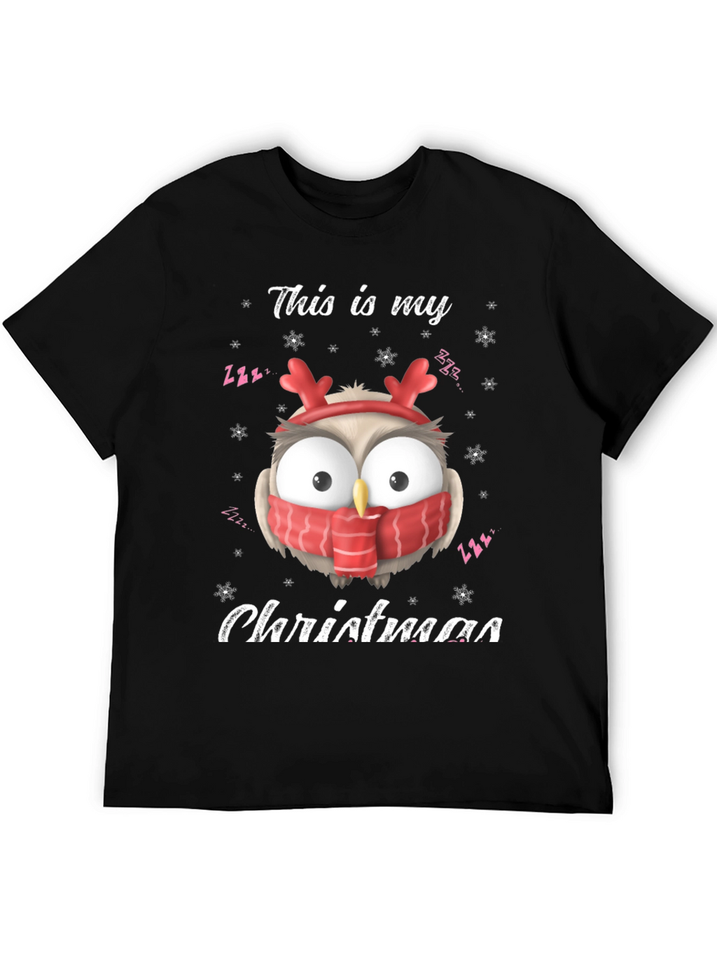 Christmas Owl T-Shirt: Festive Holiday Apparel