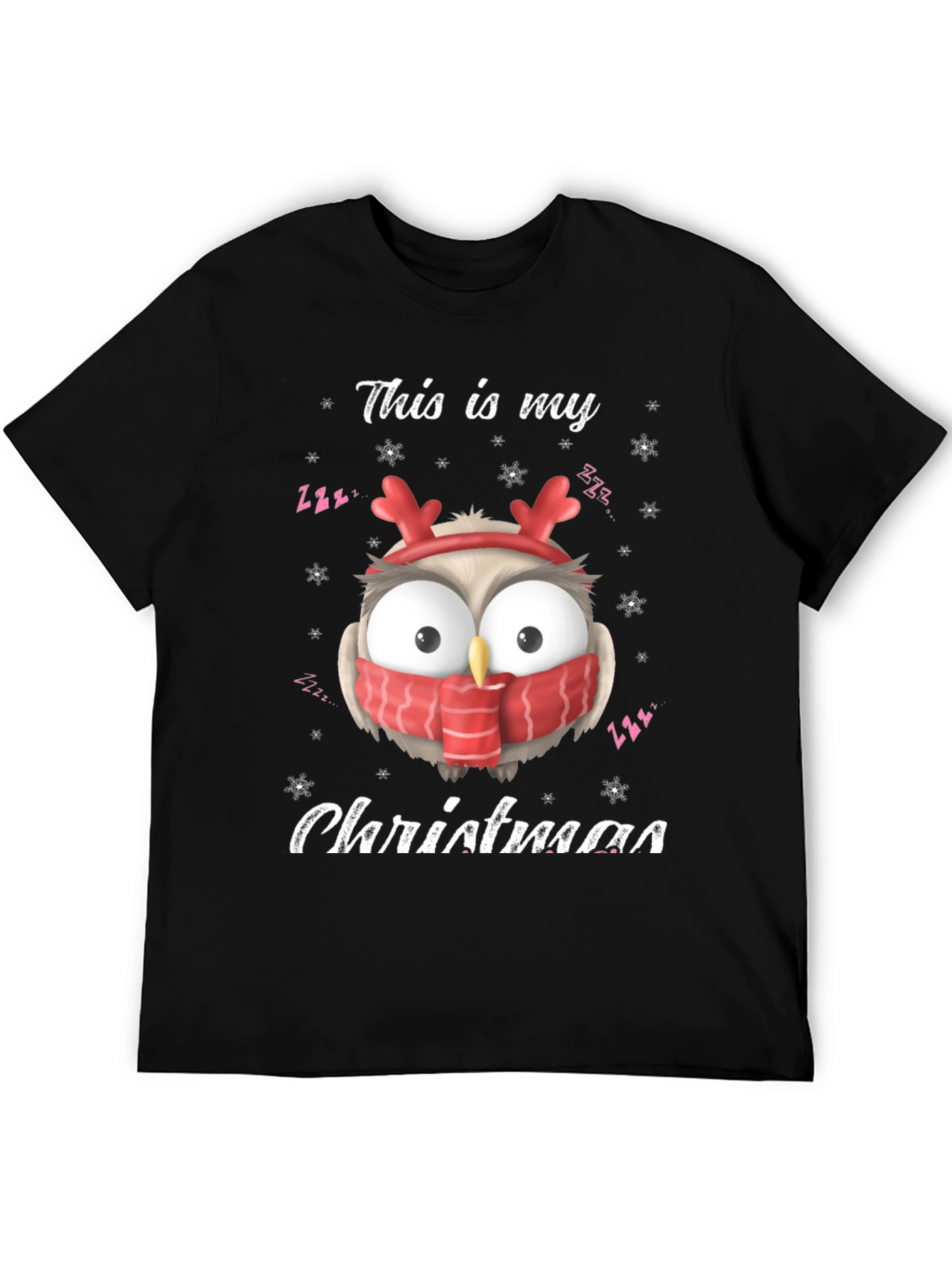 Christmas Owl T-Shirt: Festive Holiday Apparel