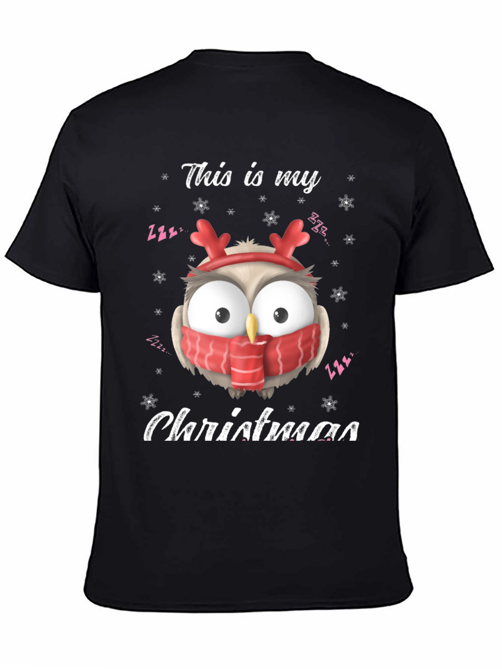 Christmas Owl T-Shirt: Festive Holiday Apparel