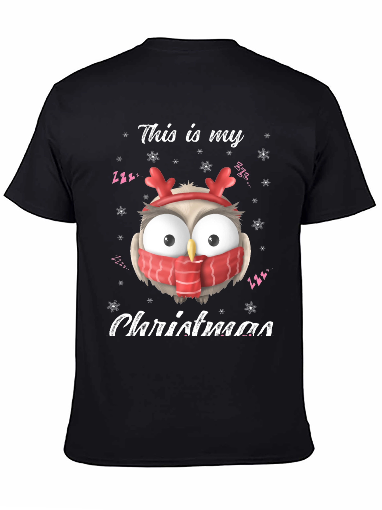 Christmas Owl T-Shirt: Festive Holiday Apparel