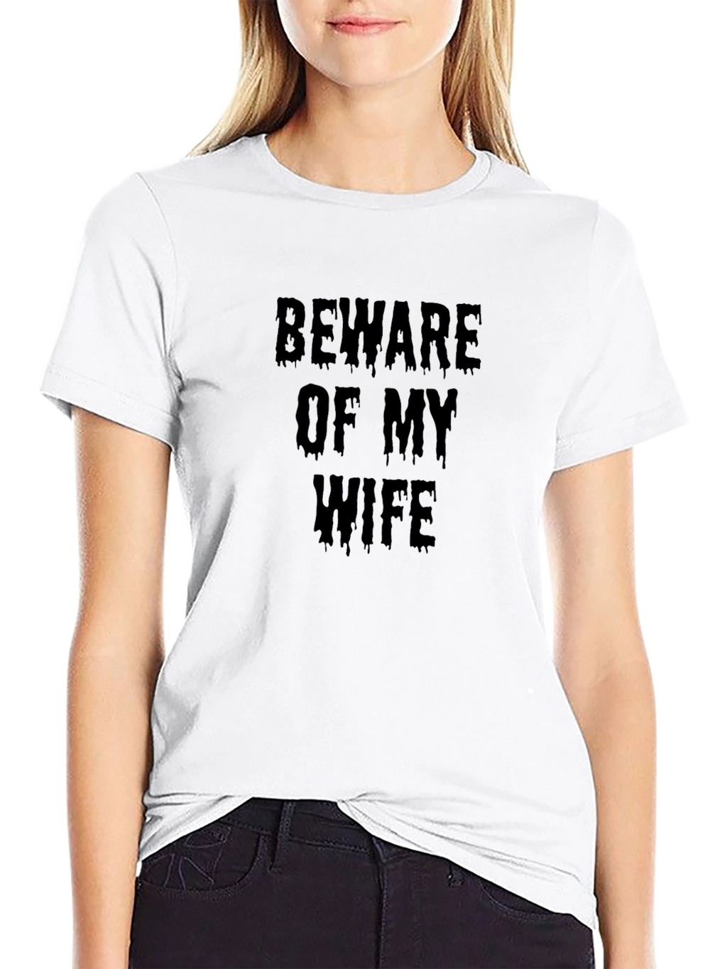 Beware of My Wife Funny Mens T-Shirt