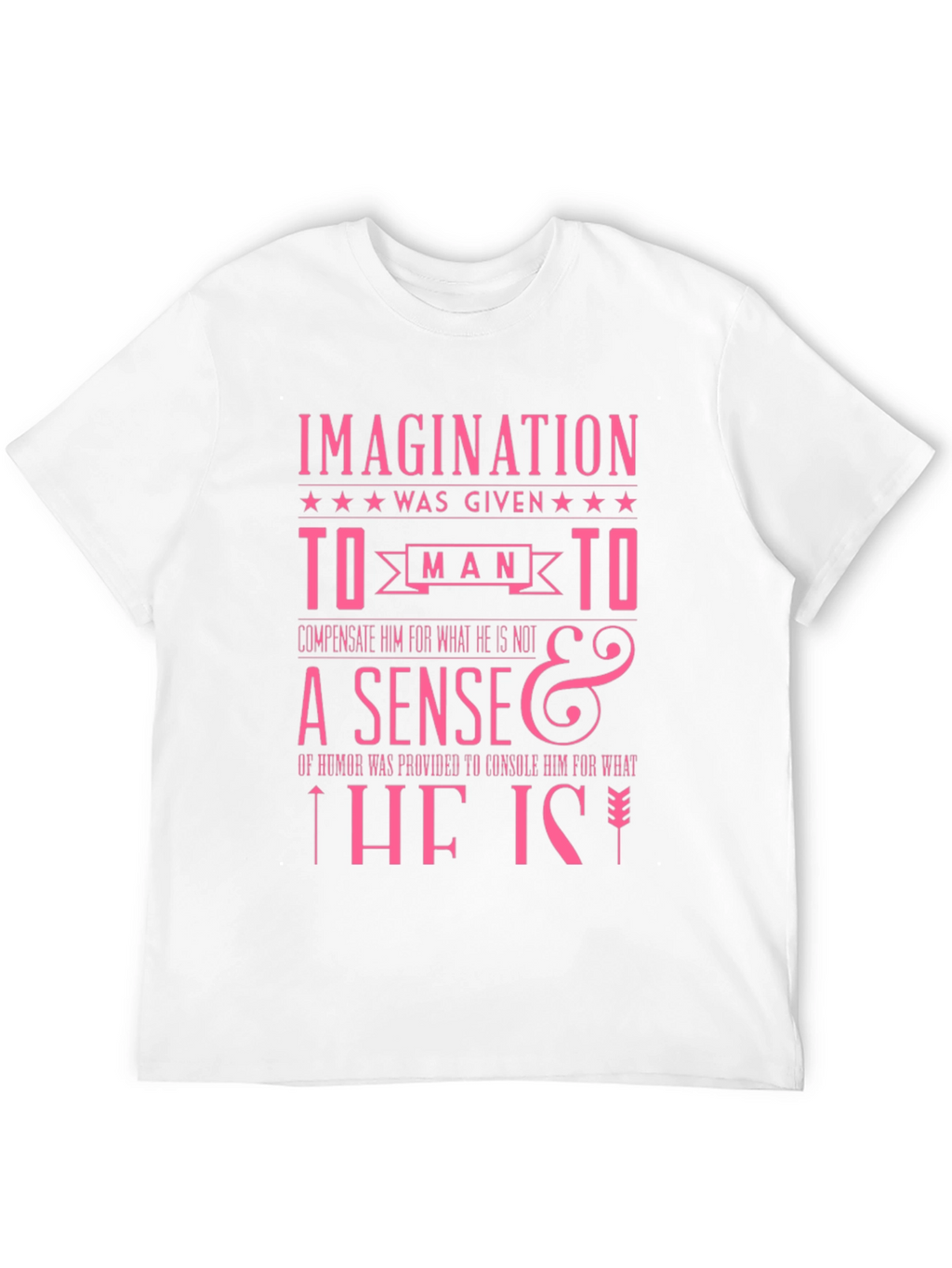 Imagination Humor Slogan Graphic T-Shirt