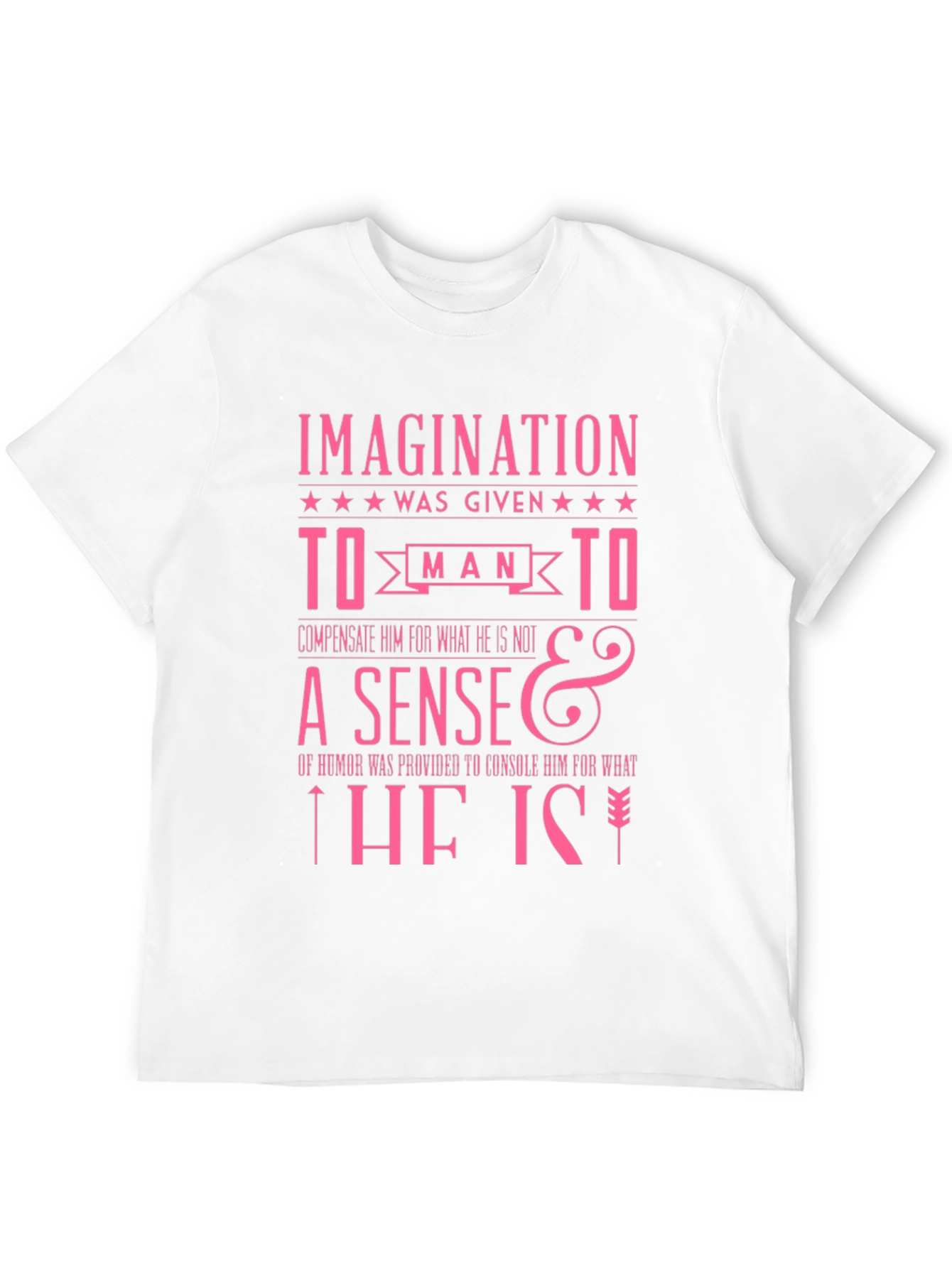 Imagination Humor Slogan Graphic T-Shirt