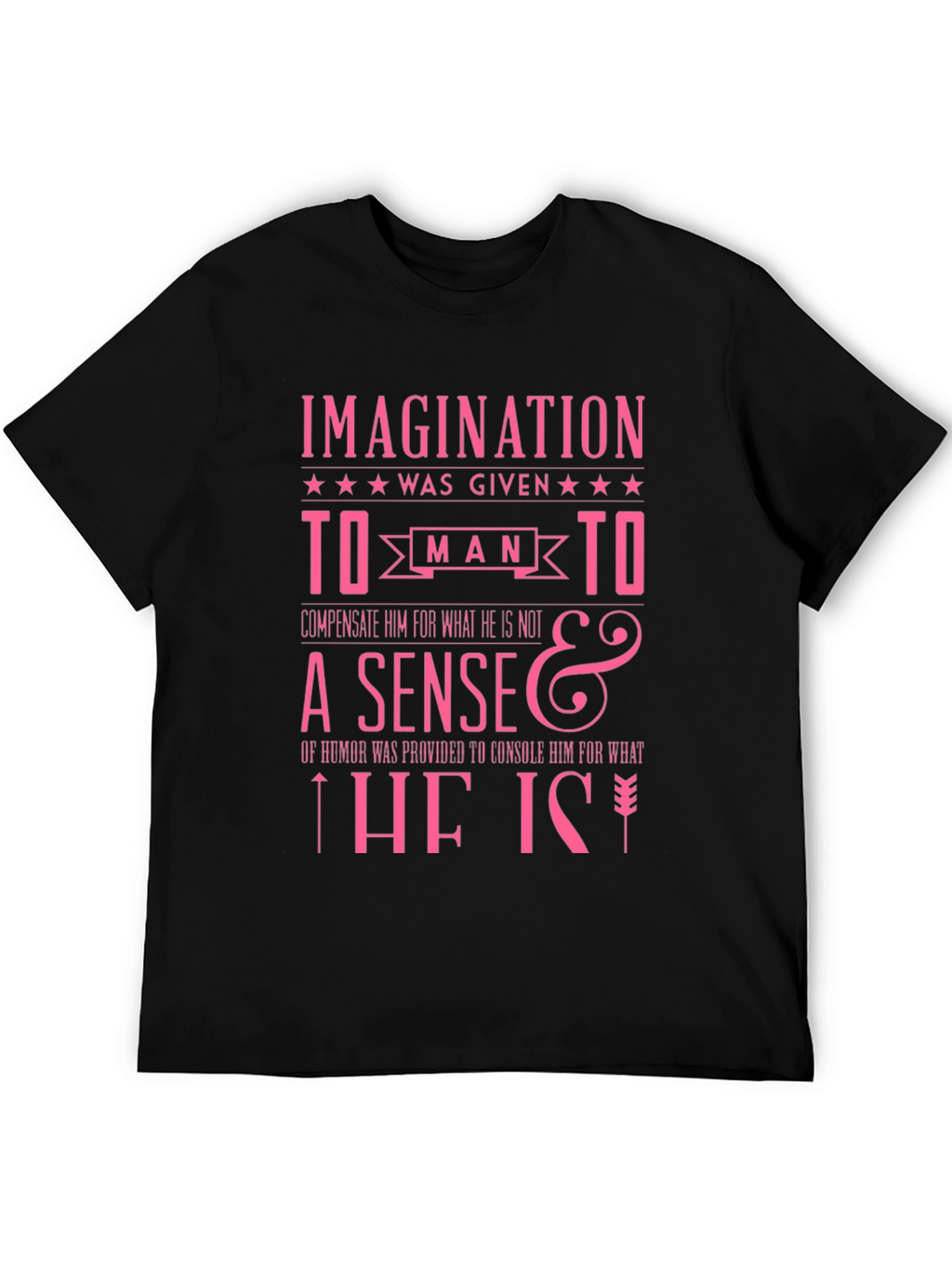 Imagination Humor Slogan Graphic T-Shirt