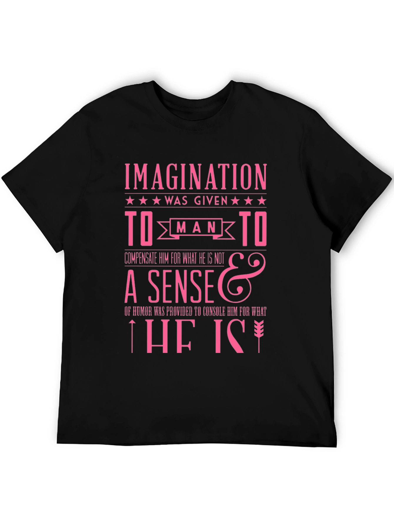 Imagination Humor Slogan Graphic T-Shirt