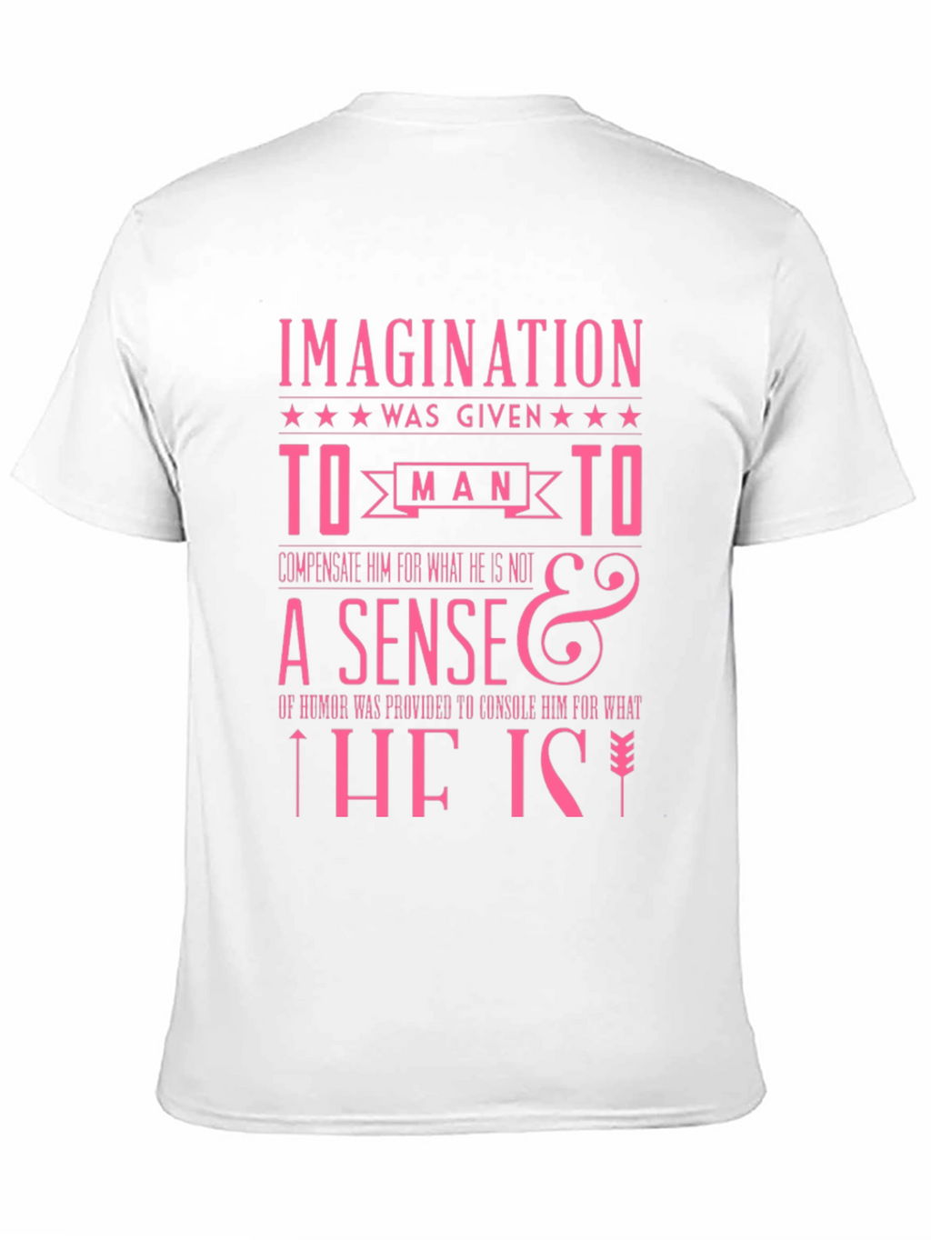 Imagination Humor Slogan Graphic T-Shirt