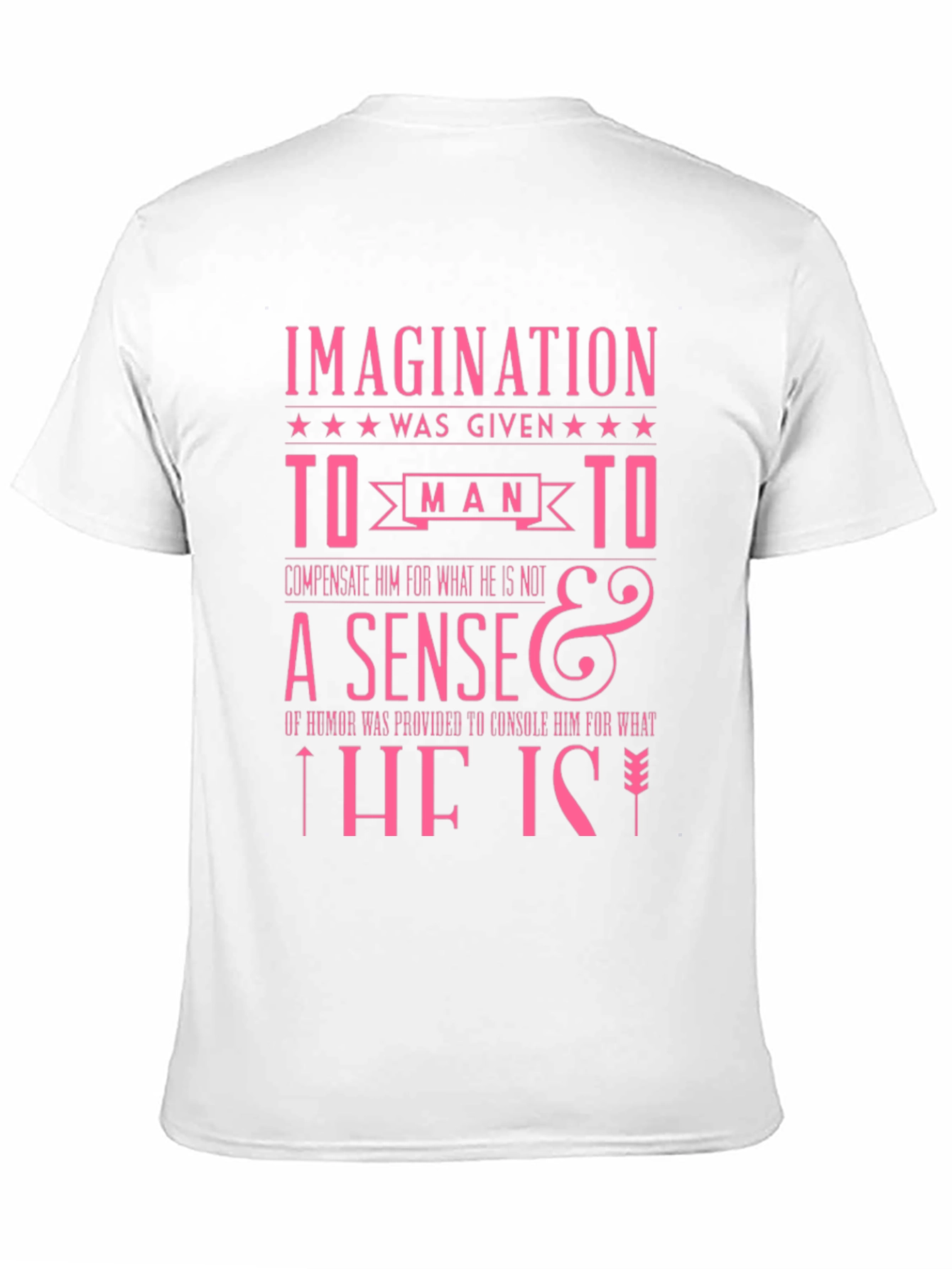 Imagination Humor Slogan Graphic T-Shirt