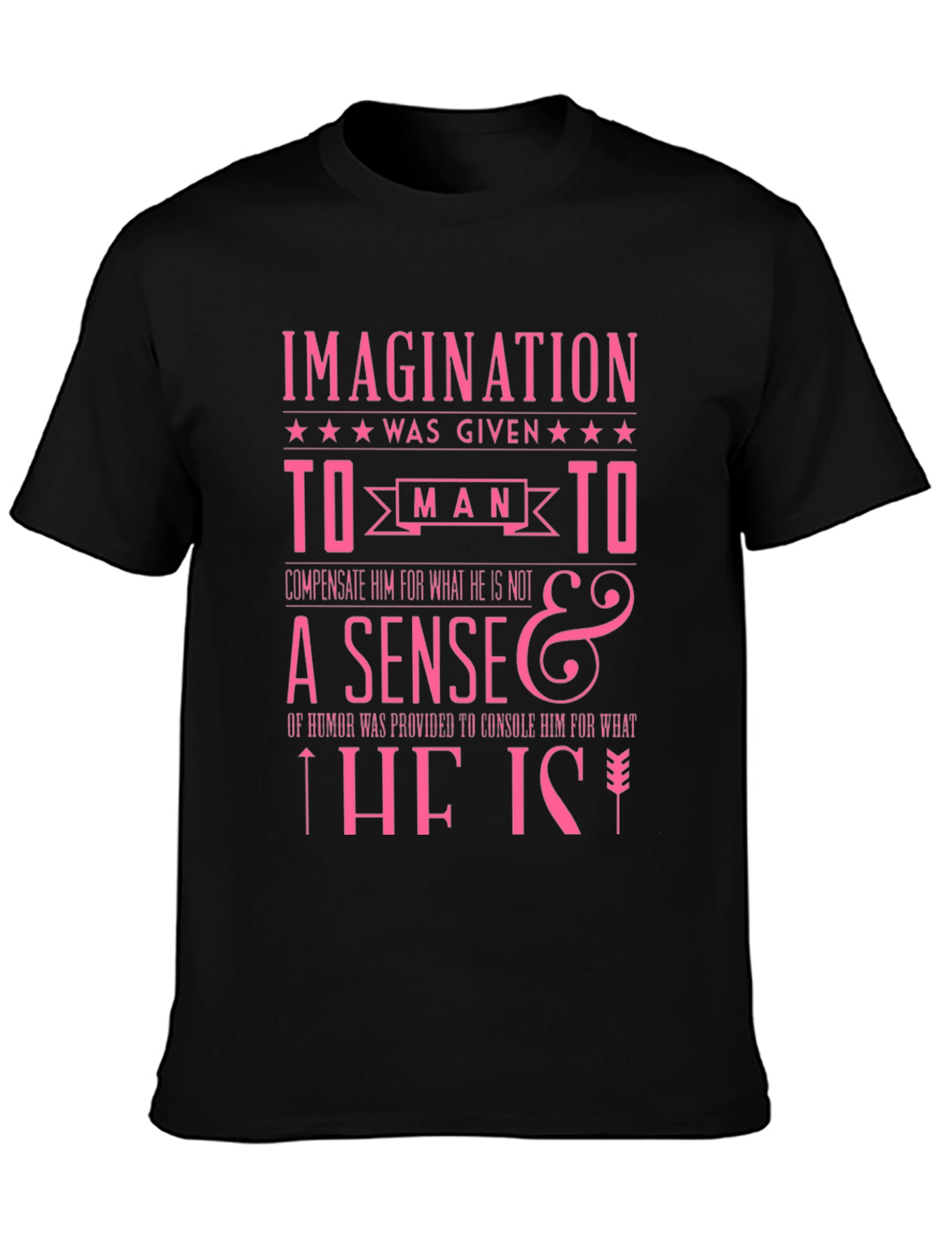 Imagination Humor Slogan Graphic T-Shirt