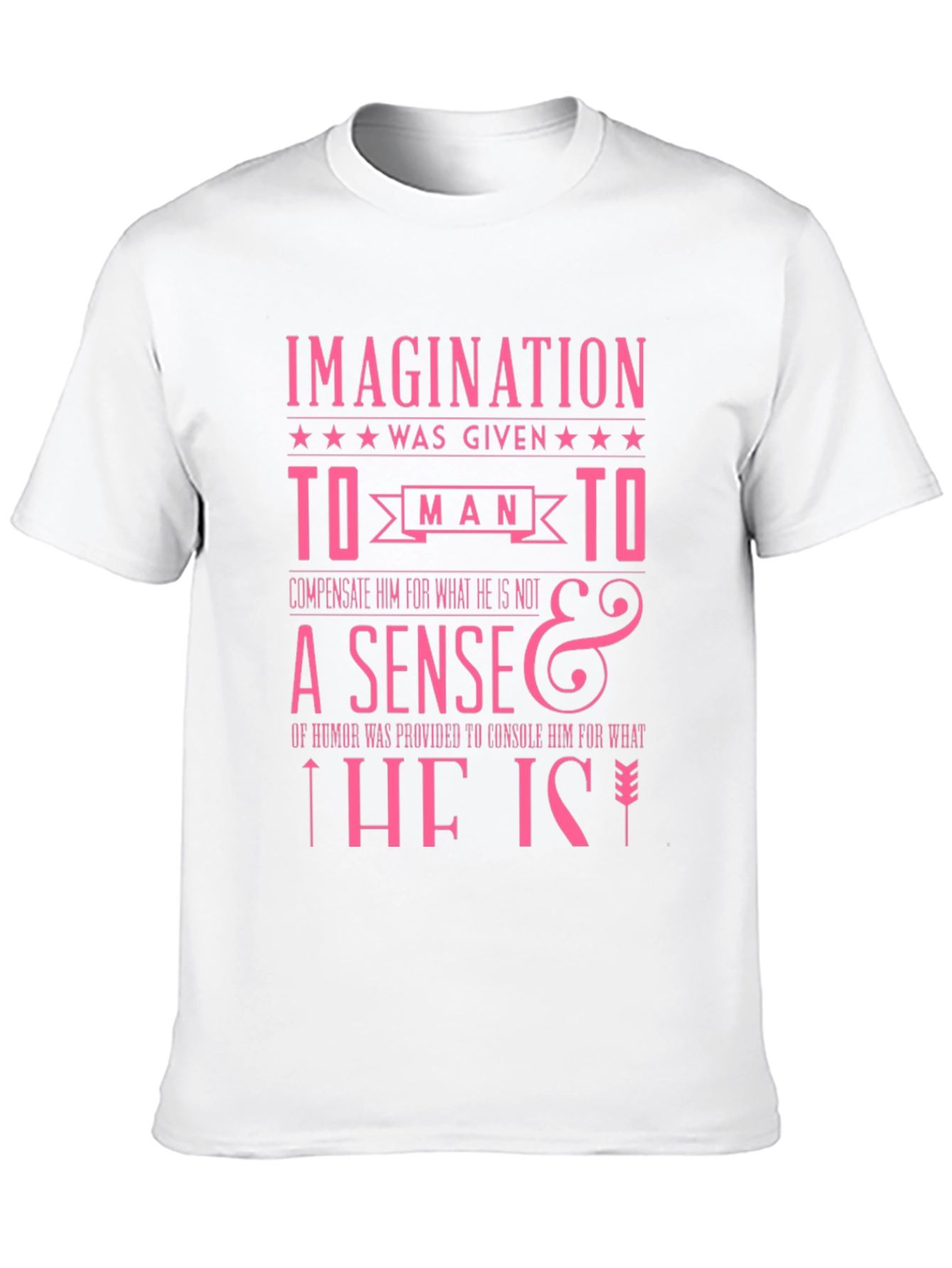 Imagination Humor Slogan Graphic T-Shirt