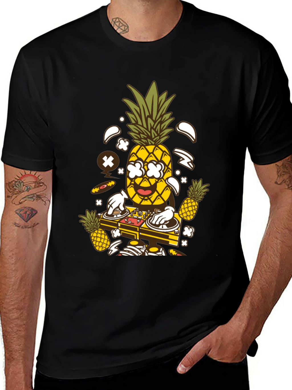 DJ Pineapple Graphic T-Shirt - Party Time!