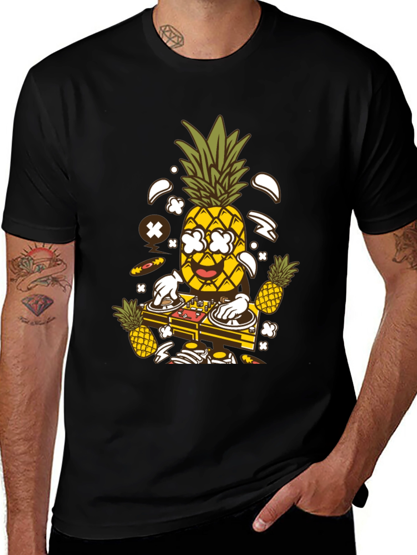 DJ Pineapple Graphic T-Shirt - Party Time!