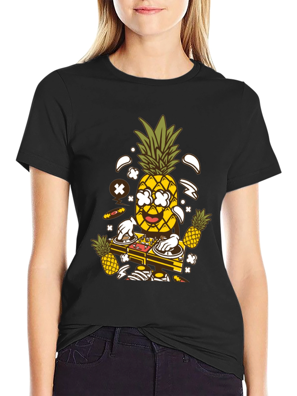 DJ Pineapple Graphic T-Shirt - Party Time!