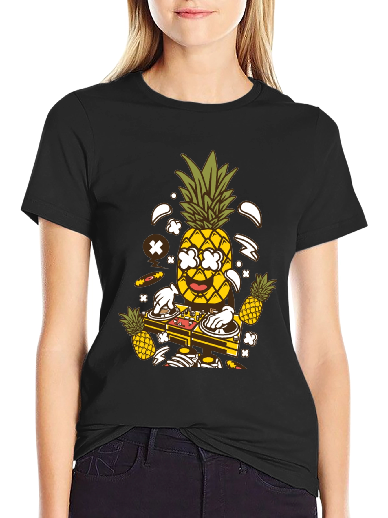 DJ Pineapple Graphic T-Shirt - Party Time!
