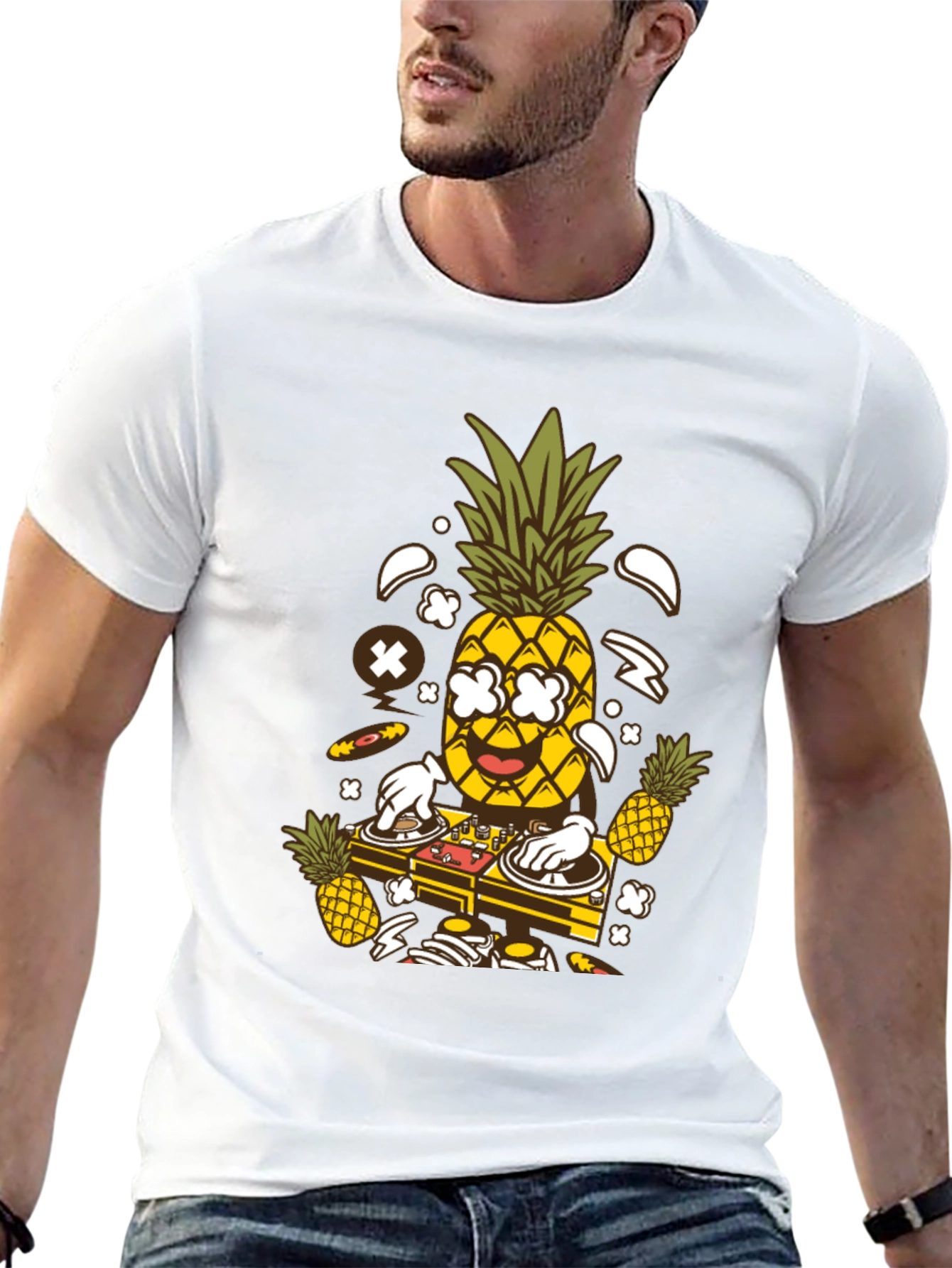 DJ Pineapple Graphic T-Shirt - Party Time!