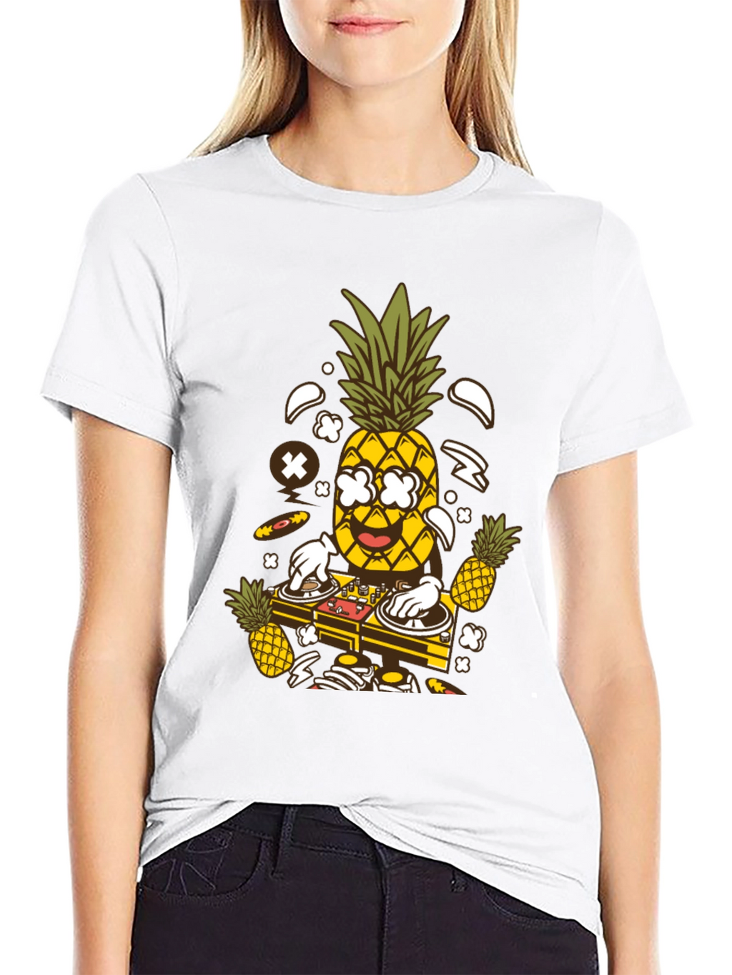 DJ Pineapple Graphic T-Shirt - Party Time!
