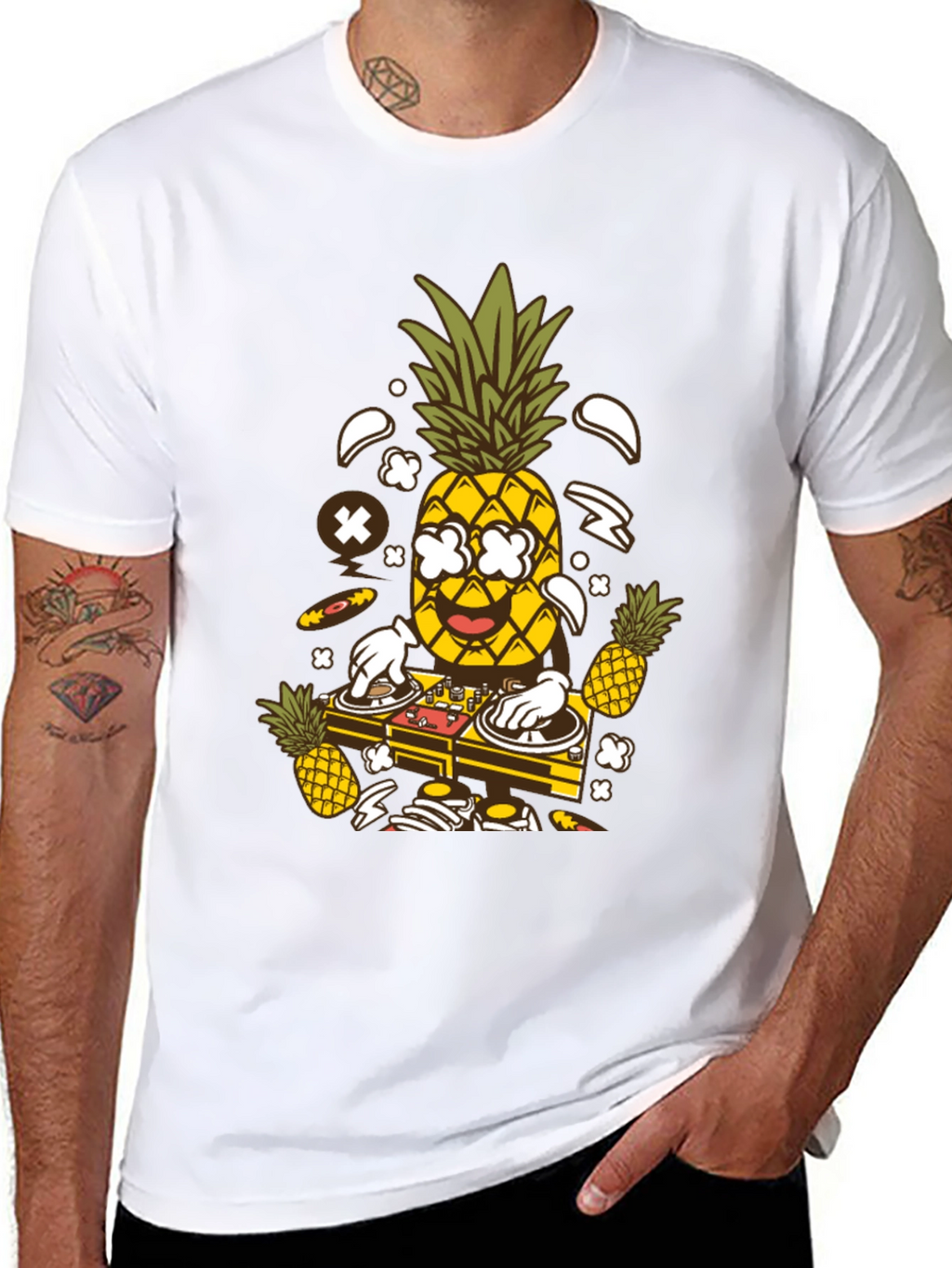 DJ Pineapple Graphic T-Shirt - Party Time!