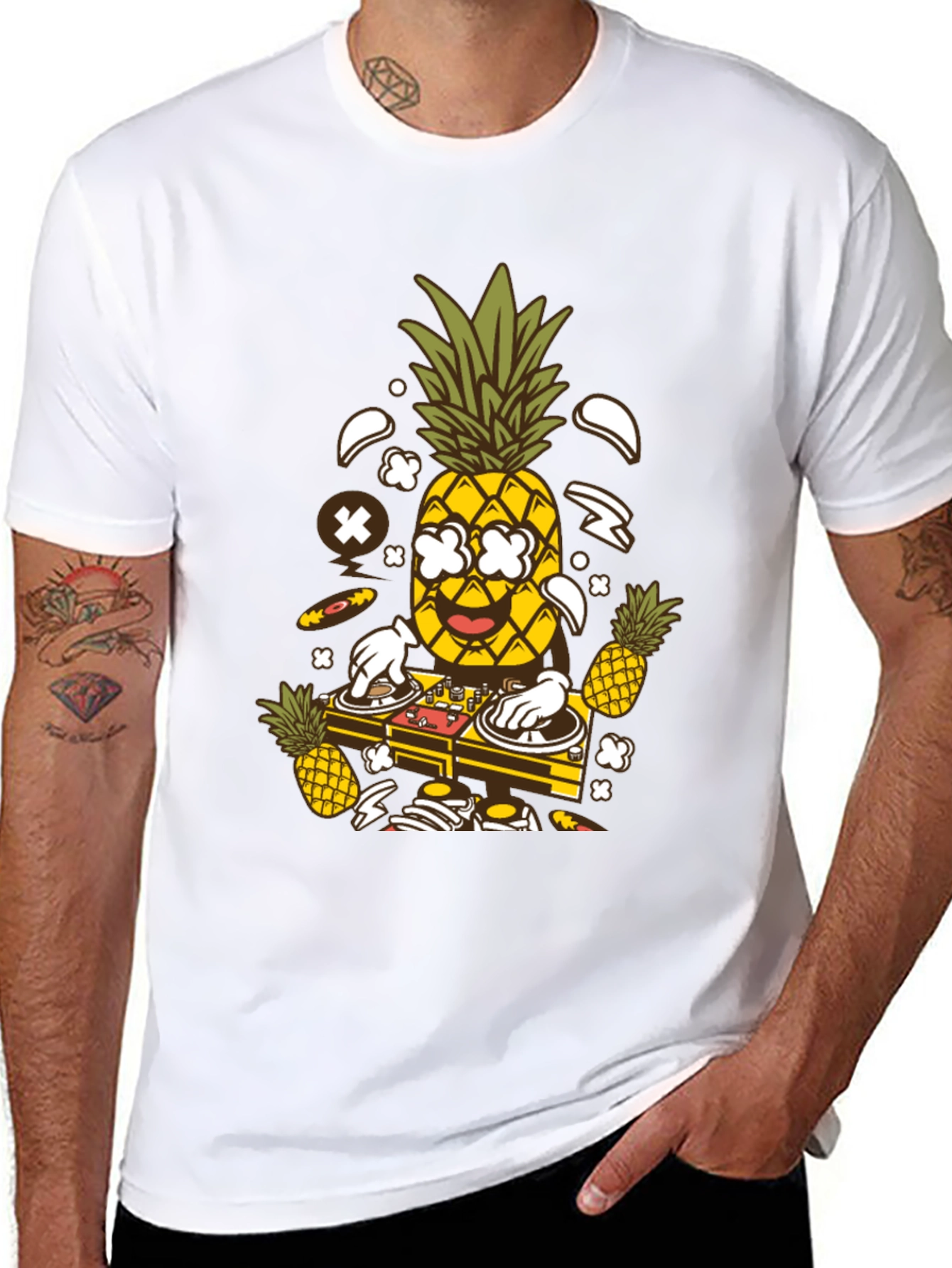 DJ Pineapple Graphic T-Shirt - Party Time!