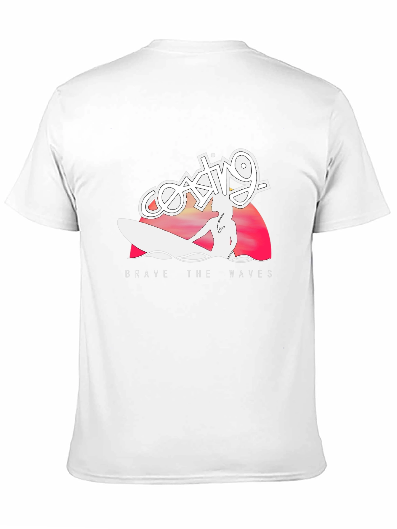 Coasting Brave The Waves T-Shirt - Black Surf Tee