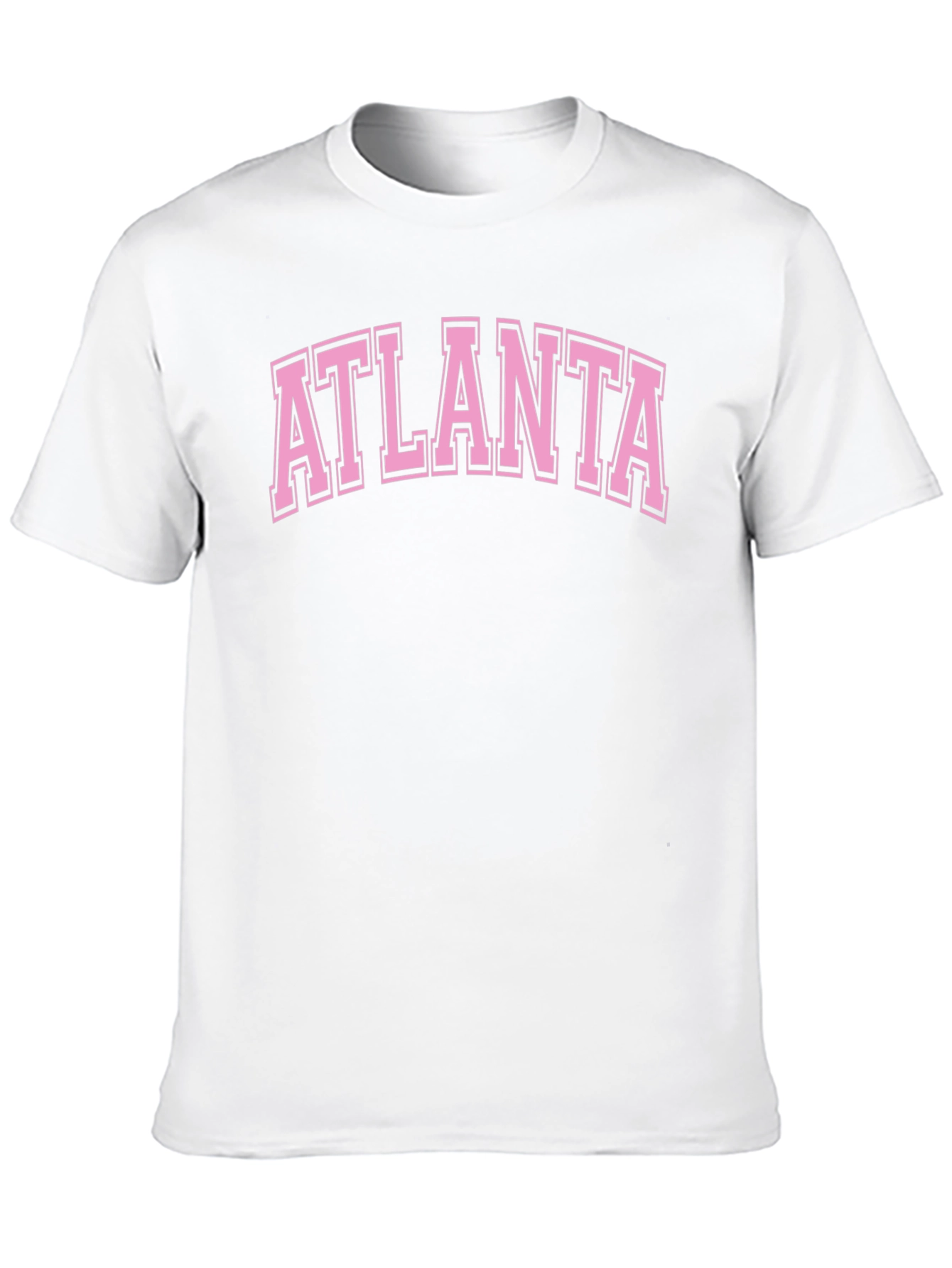 Atlanta Graphic Tee - Black Cotton Casual T-Shirt