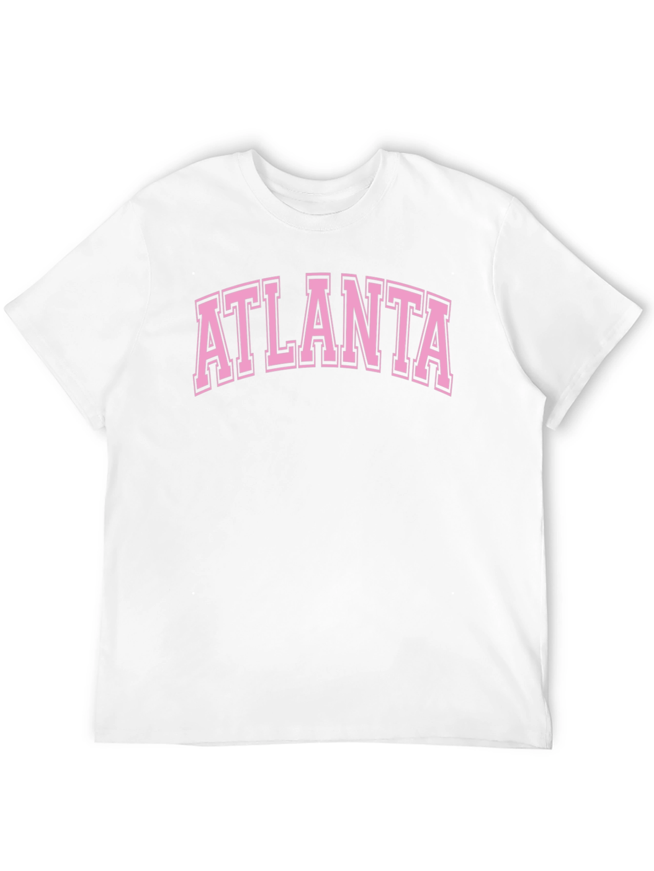 Atlanta Graphic Tee - Black Cotton Casual T-Shirt