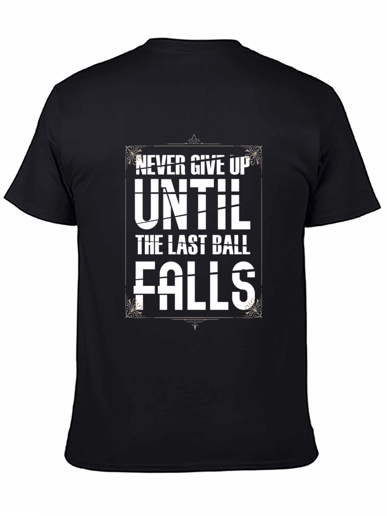 Never Give Up Mens Graphic Tee