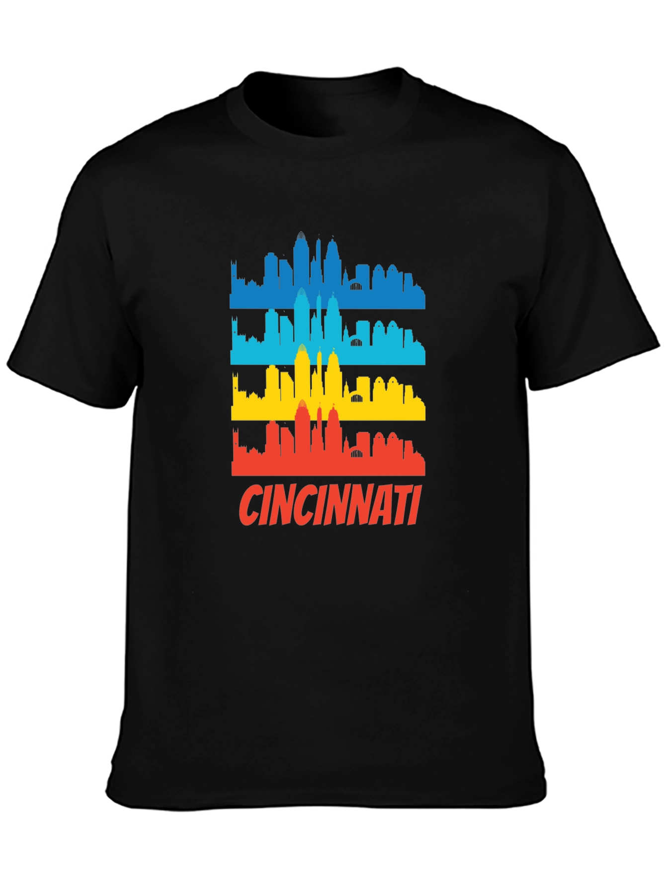Cincinnati Skyline Graphic T-Shirt - Retro City Pride