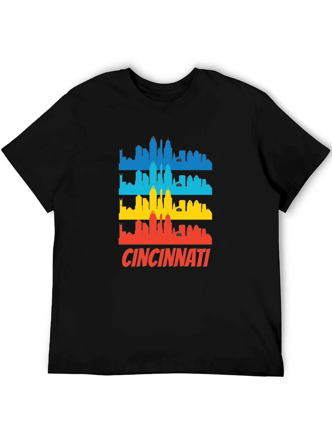 Cincinnati Skyline Graphic T-Shirt - Retro City Pride