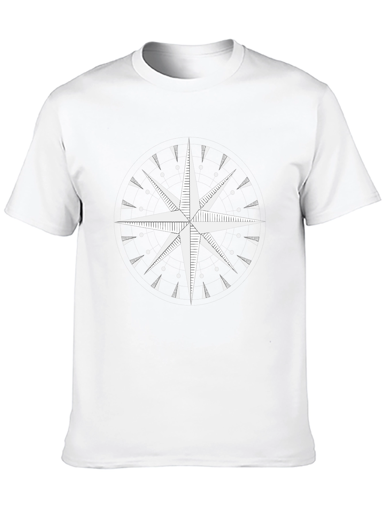 Compass Rose Graphic Tee - Classic Black Shirt