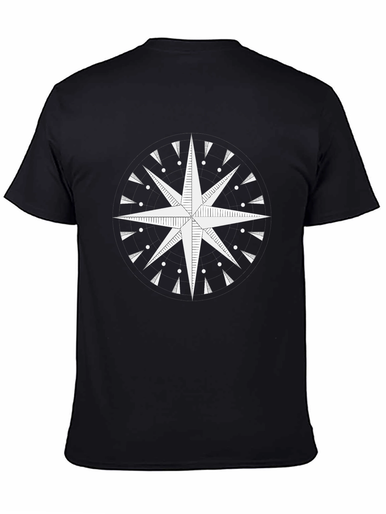 Compass Rose Graphic Tee - Classic Black Shirt