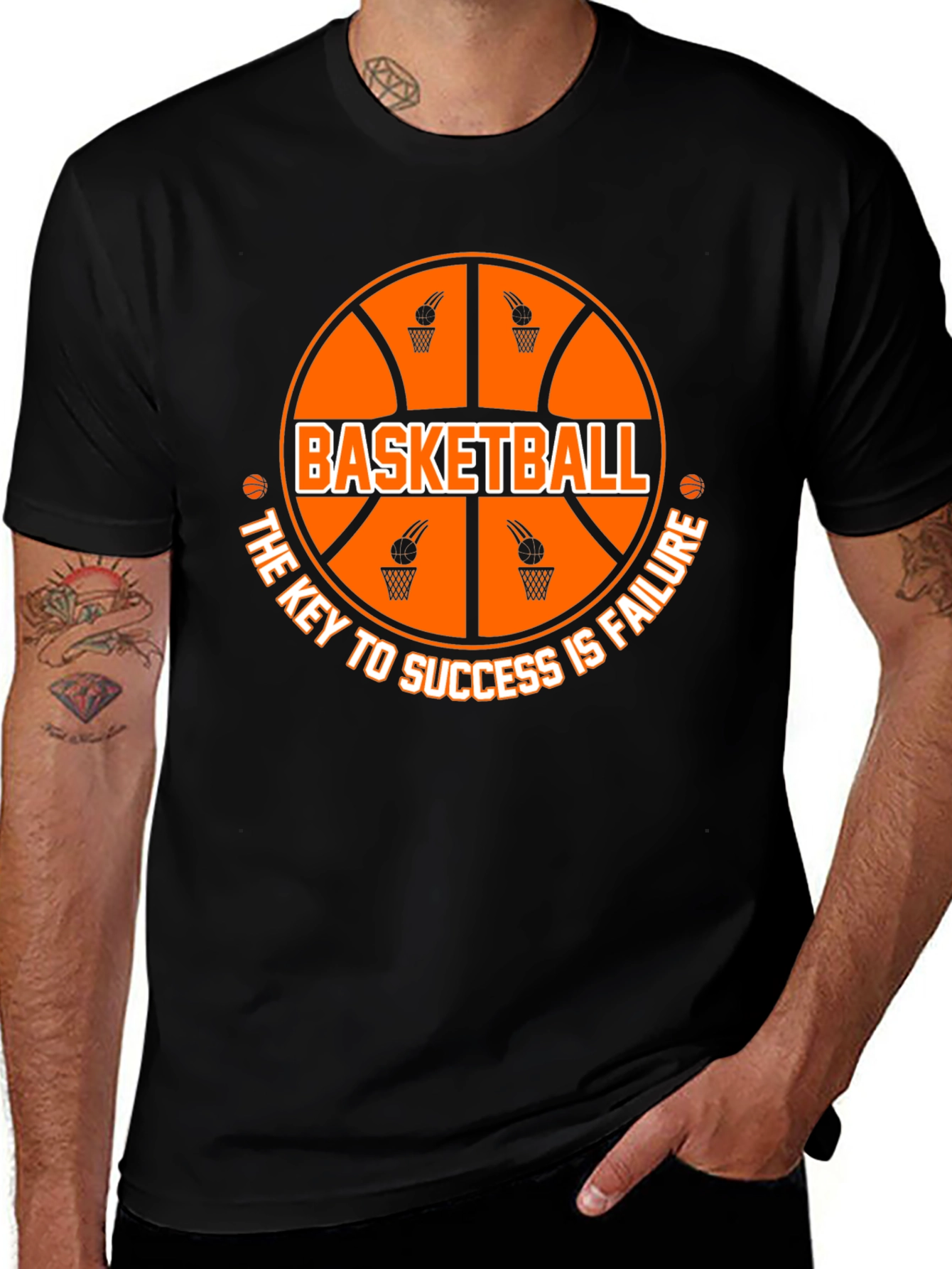 Basketball Success Graphic T-Shirt - Stylish & Motivational