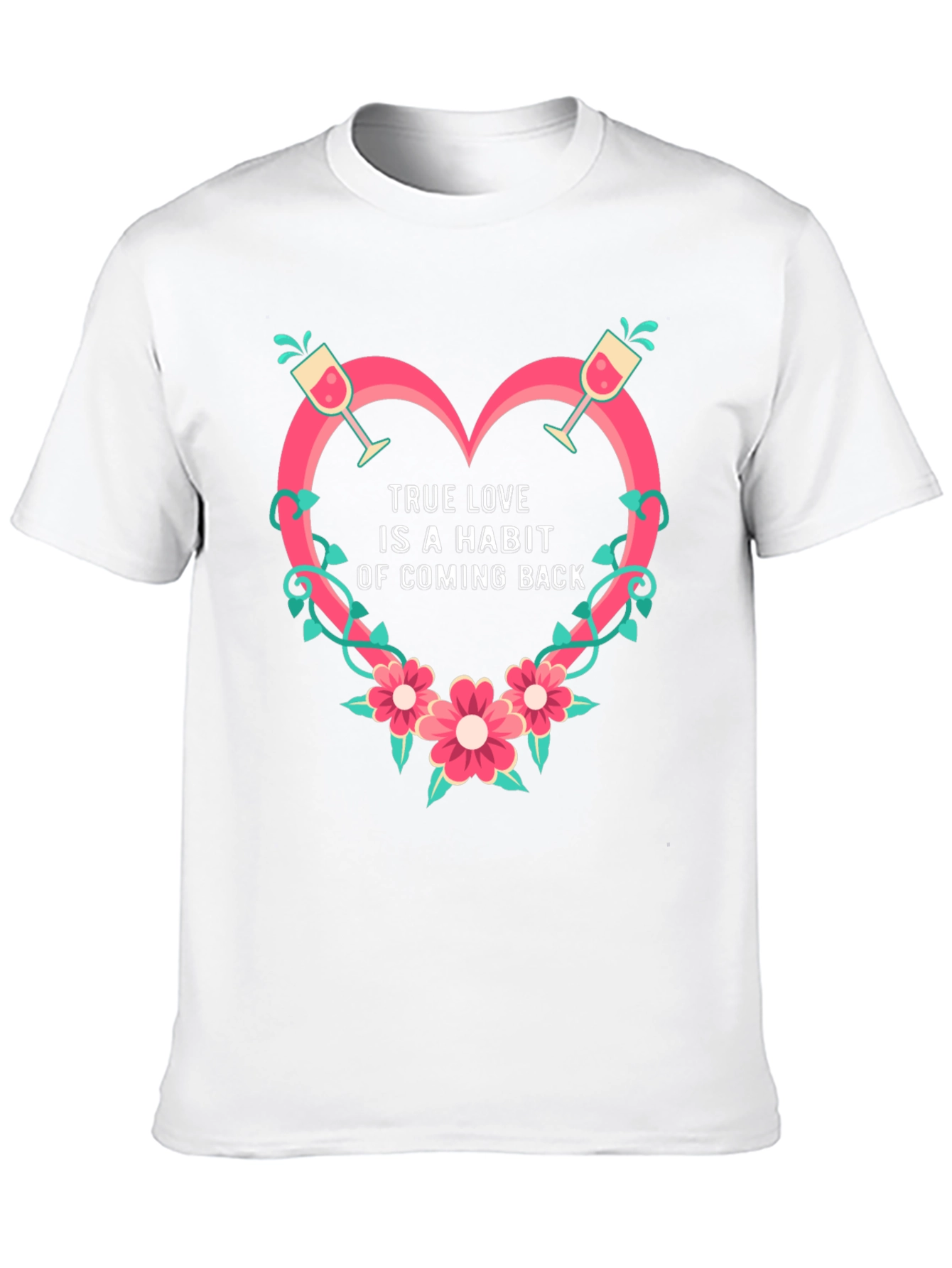 True Love Habit Graphic Tee - Black Unisex