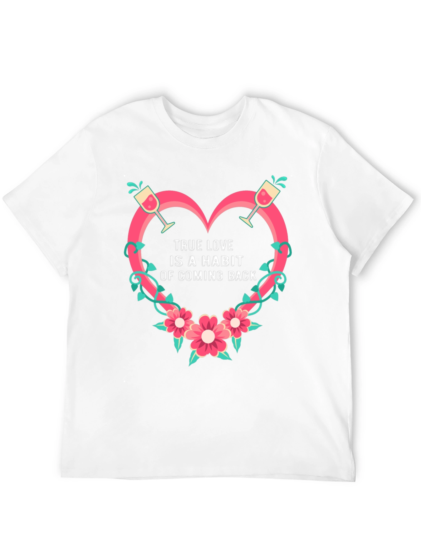 True Love Habit Graphic Tee - Black Unisex