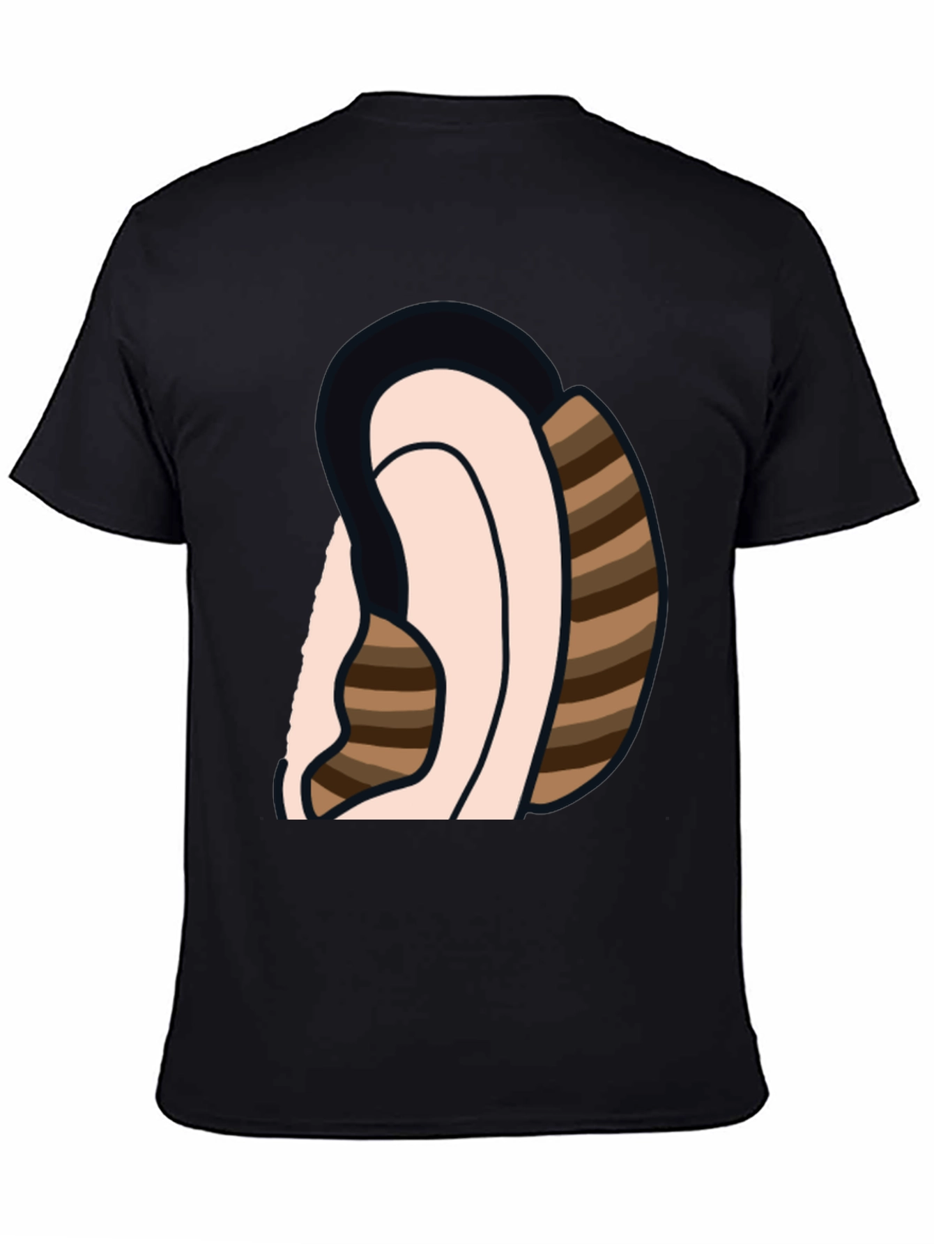 Ear Sketch Graphic Tee - Casual Cotton T-Shirt