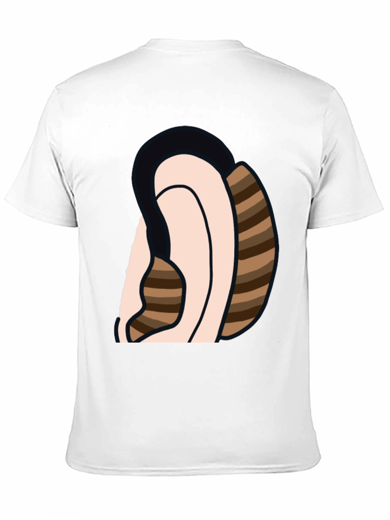 Ear Sketch Graphic Tee - Casual Cotton T-Shirt