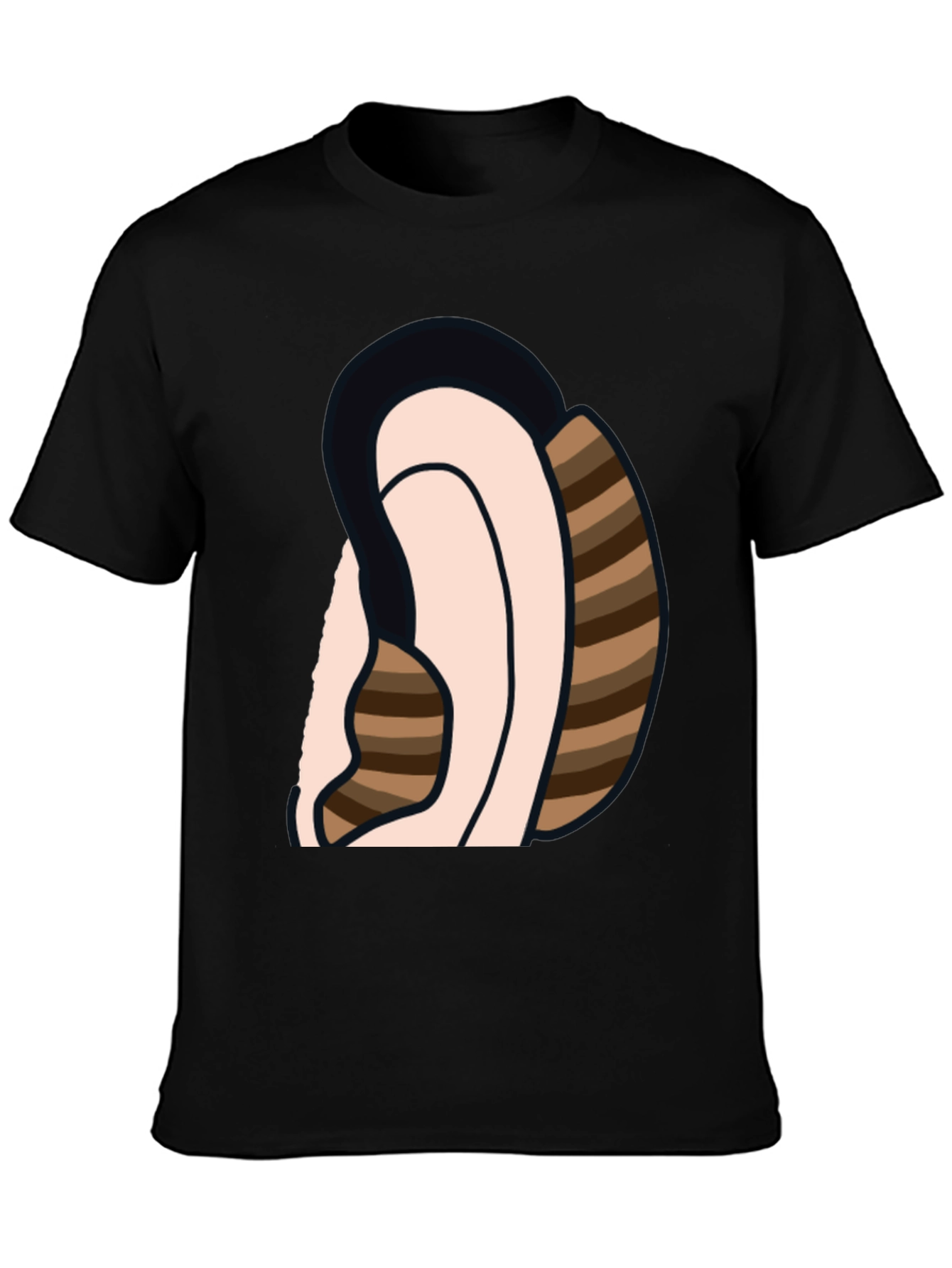 Ear Sketch Graphic Tee - Casual Cotton T-Shirt