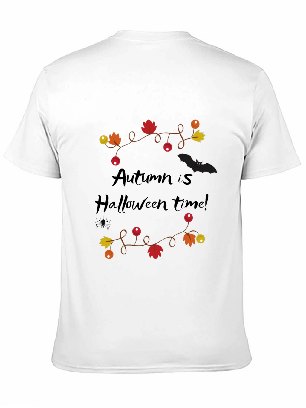 Autumn Is Halloween Time Black Graphic Tee